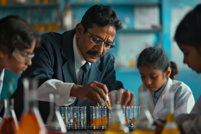 Students collaborating on an ethical design project in the Innovation Lab