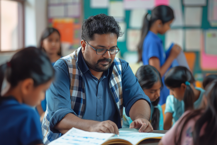 Students engaging in a life skills session focused on teamwork and leadership.